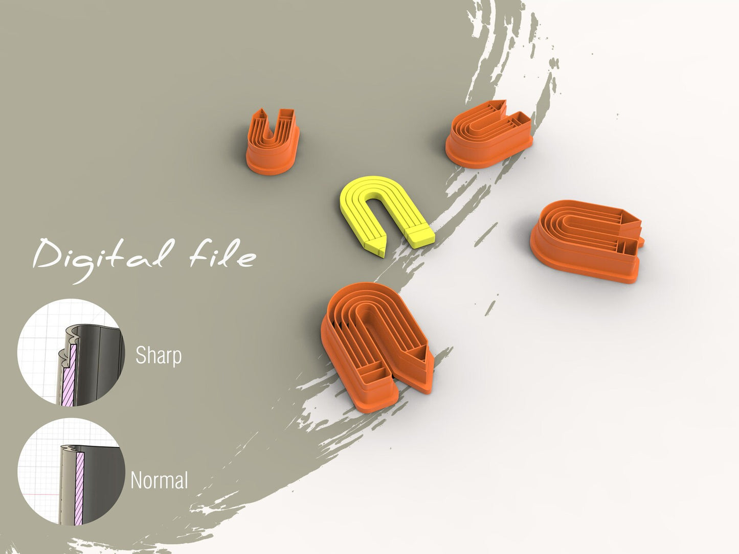 Geometrisch – Pencil Boog (3D cutter)