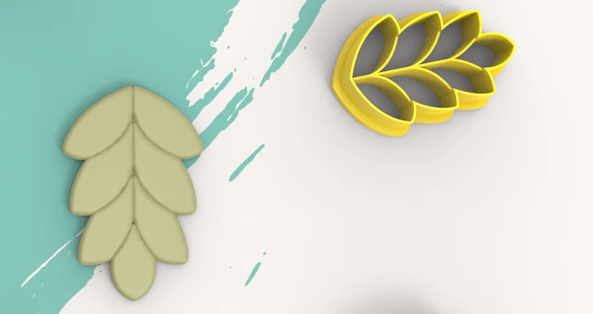 Planten - Blad - Reliëf - Combo A (3D cutter)