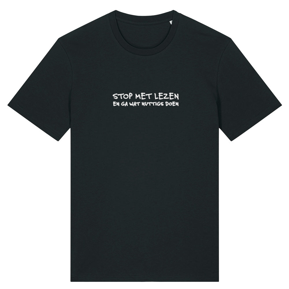 T-shirt - Stop met lezen