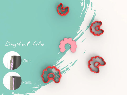 Bloem - Hoepel - dik (3D cutter)