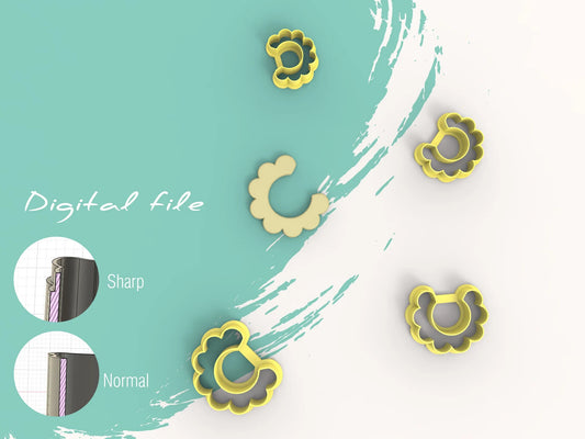 Bloem - Hoepel - dun (3D cutter)