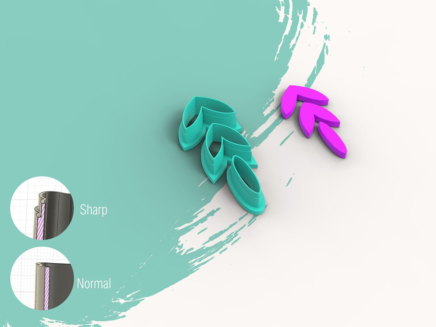 Bloemen - 3 lagen - Combo 02 (3D cutter)