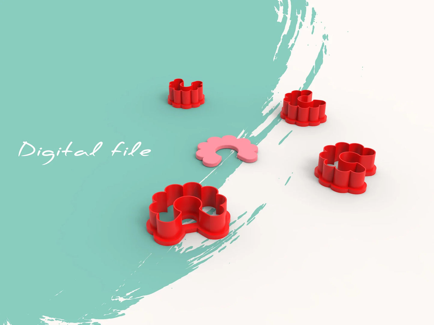Bloem - Hoepel - dik (3D cutter)