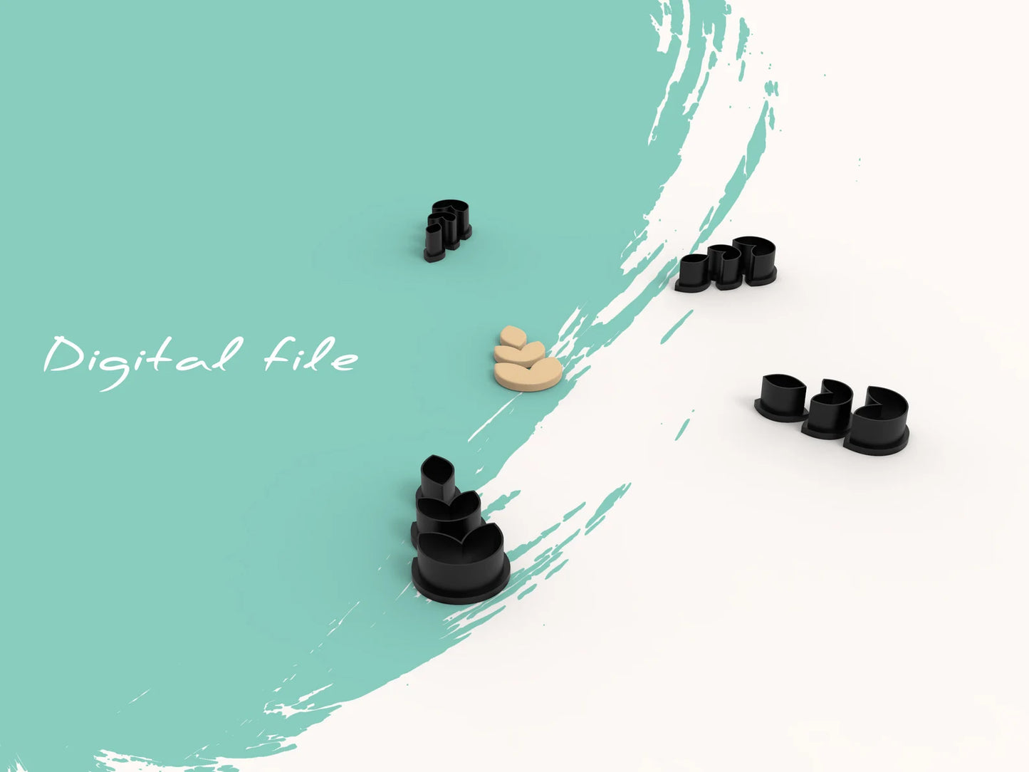 Bloemen - 3 lagen - Combo 01 (3D cutter)