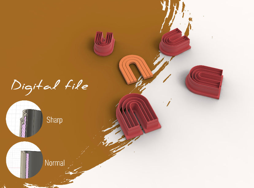 Basisvorm – Boog met lijnen (3D cutter)