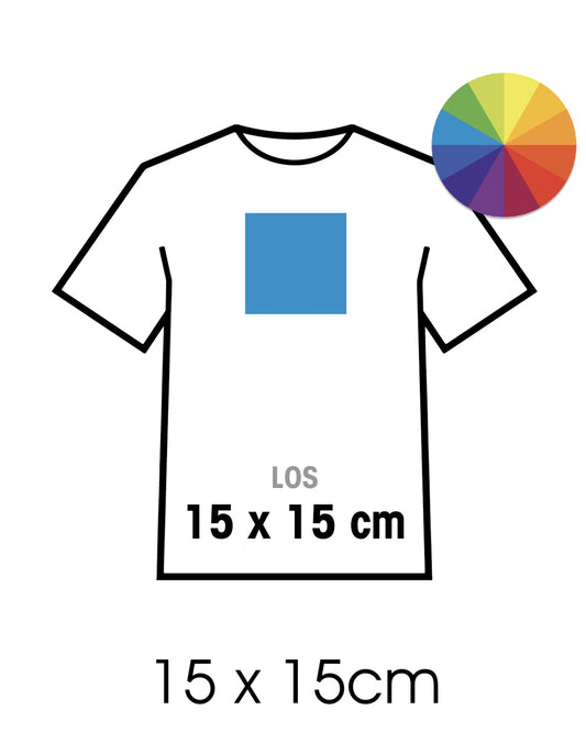 DTF Textieltransfers LOS 15x15cm