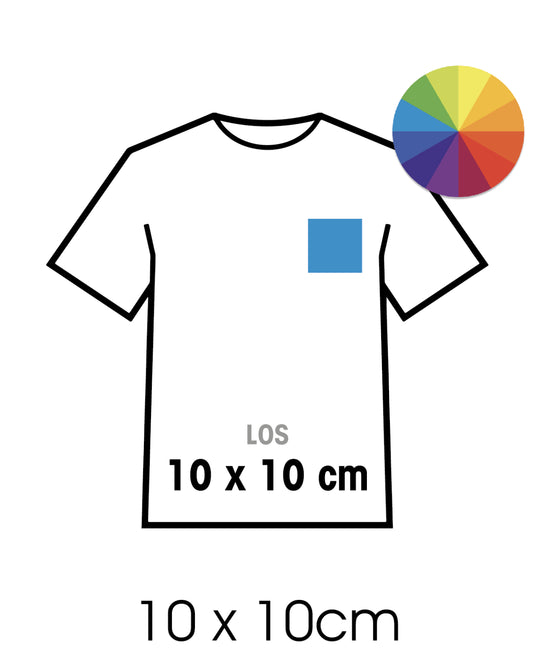 DTF Textiel-transfers LOS 10x10cm