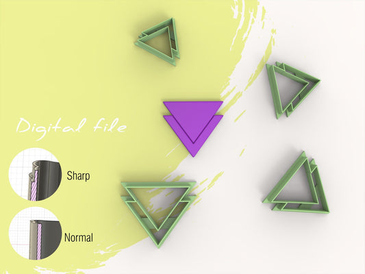 Basisvorm – Dubbele Driehoek (3D cutter)