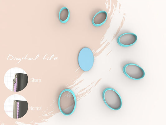 Basisvorm – Ovaal kort (3D cutter)