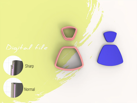 Basisvorm – Afgeronde trapezium (3D cutter)