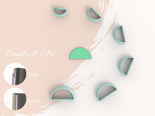 Basisvorm – halve cirkel (3D cutter)