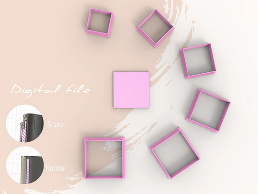 Basisvorm – Vierkant (3D cutter)